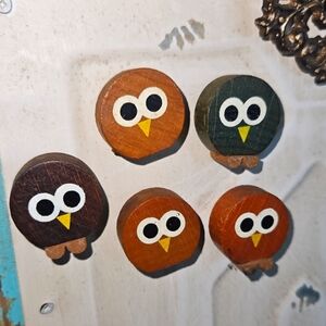 Vintage Owl Magnets